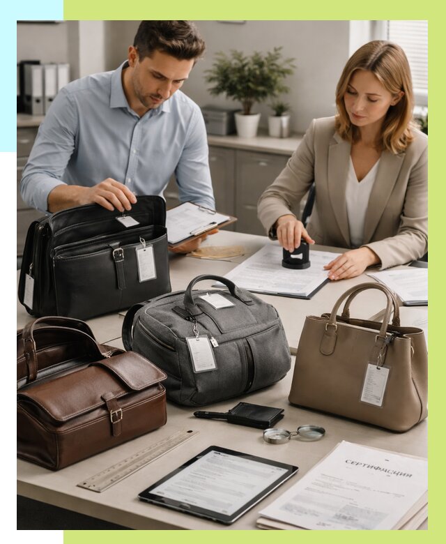 Сертификация сумок в Скопине от 7816 руб. | Алешин-Скп