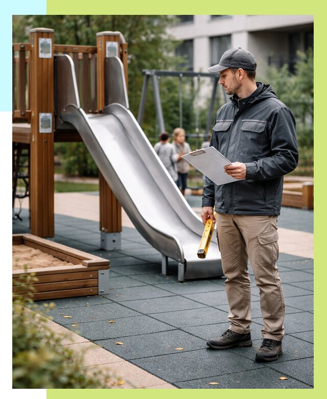 Сертификация детских площадок в Скопине от 26053 р. | Алешин-Скп