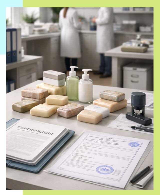Сертификация мыла и сертификат на мыло в Скопине от 12505 | Алешин-Скп