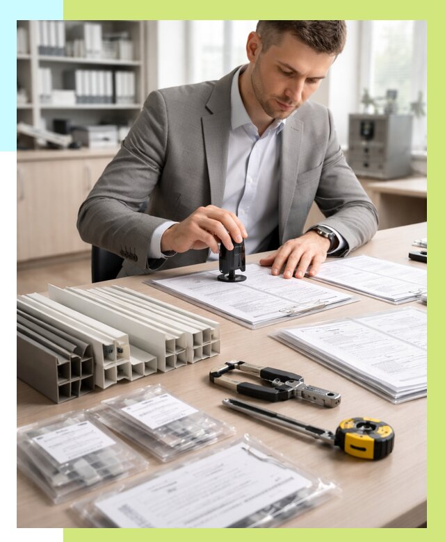 Сертификация ПВХ продукции в Скопине от 8858 р., Алешин-Скп