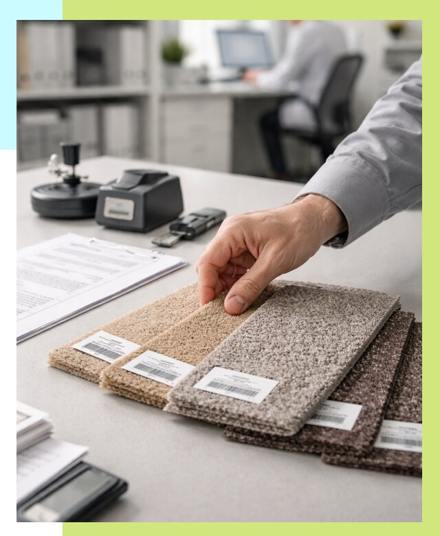 Сертификация ковролина в Скопине от 15632 р., Алешин-Скп