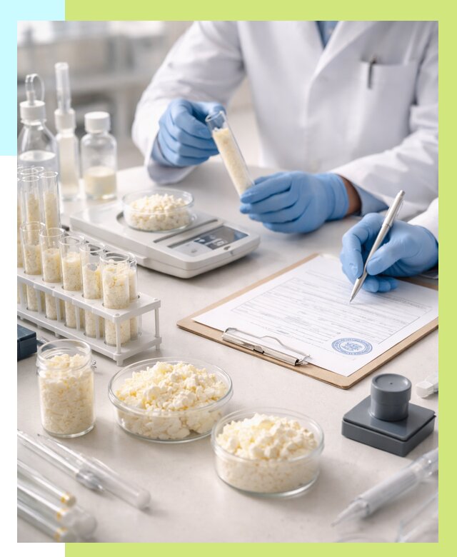 Сертификация творога в Скопине от 12505 р. под ключ | Алешин-Скп