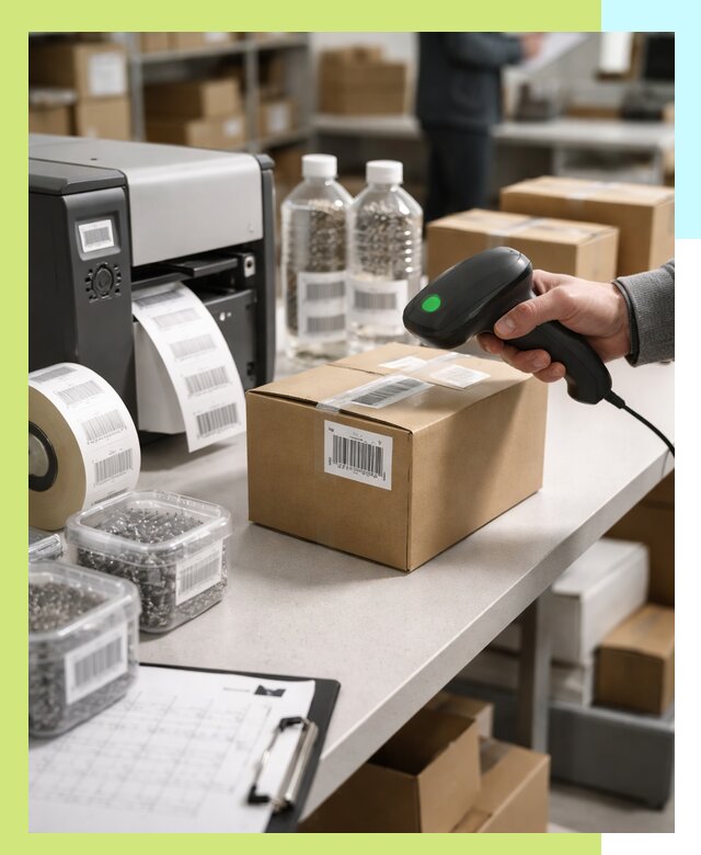 Штрихкодирование продукции и маркировка для продажи в Скопине