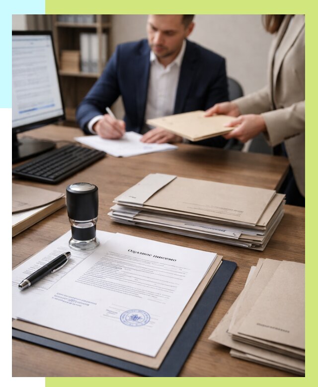 Отказное письмо для таможни в Скопине от 3126 р, Алешин-Скп